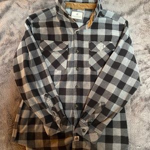 Plaid fleece shirt